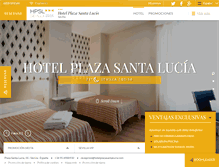 Tablet Screenshot of hotelplazasantalucia.com